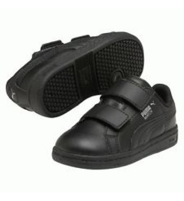 puma kids black shoes