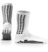 LUX Anti Slip Sports Socks (Calf) WHITE