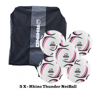 Rhino Thunder NetBall Bundle (5 balls)